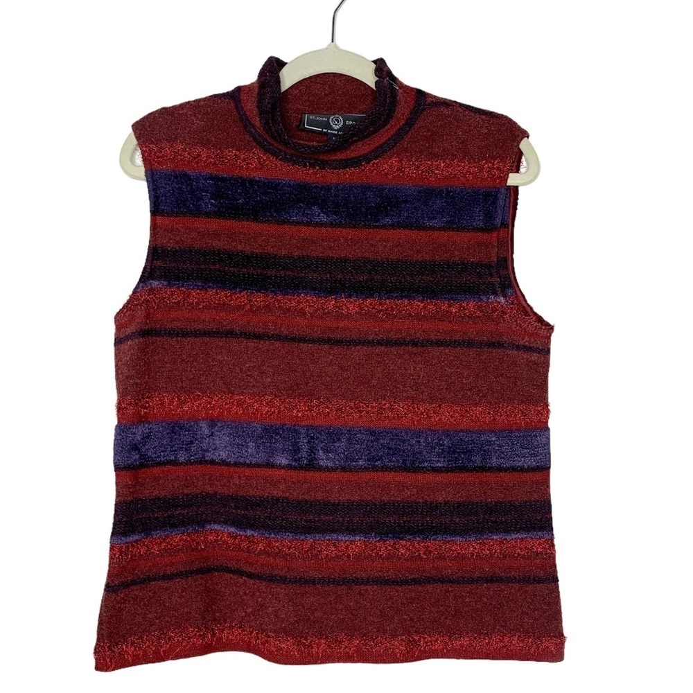 St John Sport Sleeveless Mock T-Neck Top